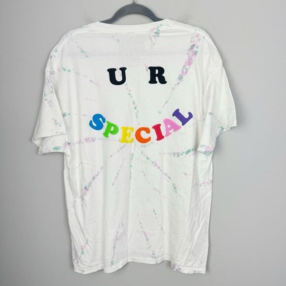 LIZZO | NEW! Tie Dye Puff Print Tour Merch Short Sleeve White Tee Unisex Size XL - Picture 7 of 8